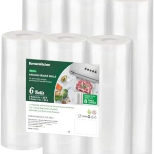 Bonsenkitchen Vacuum Sealer Rolls Bags: Preserve Freshness, Save Time & Money!