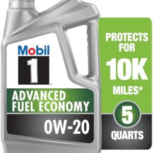Mobil 1 Advanced Fuel Economy 0W-20 Full Synthetic Motor Oil - Save Gas & Extend Engine Life!