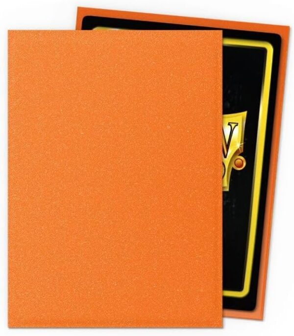 Dragon Shield Matte Sleeves (100 CT) - Amber - Premium TCG Card Protection - Image 2
