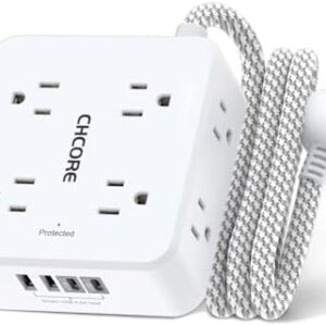 OREI Surge Protector: 8 Outlets, 4 USB, 5ft Cord - $25.40