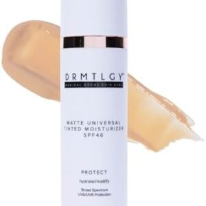 DRMTLGY Matte Tinted Moisturizer SPF 46 - Anti-Aging Face Sunscreen