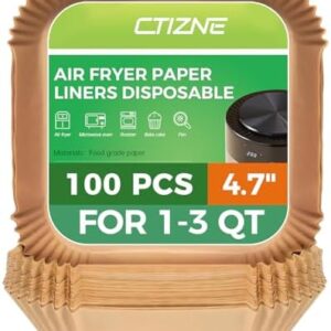 100 Air Fryer Liners - 4.7" Non-Stick Parchment Paper