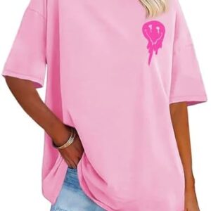 Women's Oversized Graphic Tees - Summer Comfort