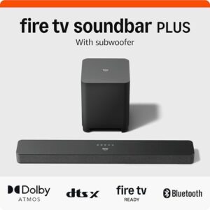 Amazon Fire TV Soundbar Plus: Immersive 3.1 Dolby Atmos Sound