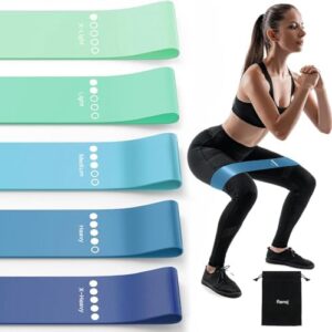 OREI Resistance Bands: 5-Pack Workout Set for Yoga, Pilates & Fitness