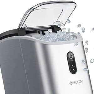 ecozy Nugget Ice Maker: Chewable Ice, 33lbs Daily!