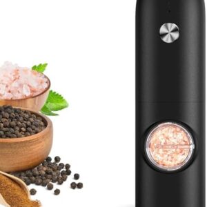 Electric Salt & Pepper Grinder: Rechargeable, Adjustable, LED