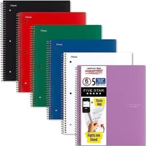 Five Star 6-Pack Notebooks + App: Conquer College!