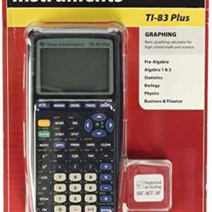 TI-83 Plus Graphing Calculator (Renewed) - OREI Deal!