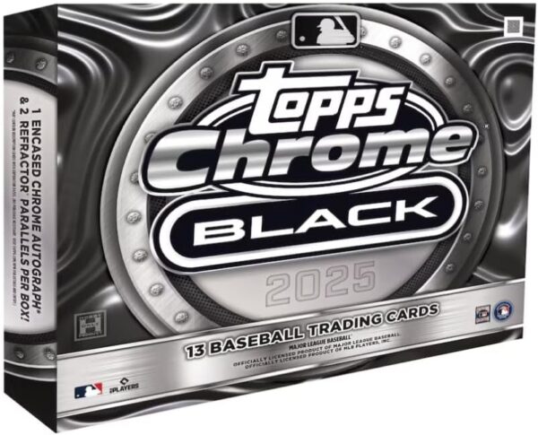 2025 Topps Chrome Black Baseball Hobby Box - 1 Auto Per Box!