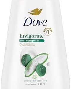 Dove Invigorating Body Wash: 24hr Soft Skin, Aloe & Eucalyptus