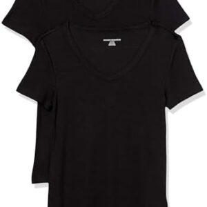 2-Pack Women's V-Neck T-Shirts - Slim Fit