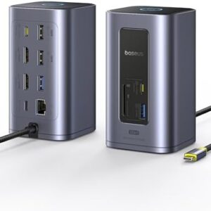 Baseus Docking Station Dual Monitor, Nomos Win Air(12 in 1)