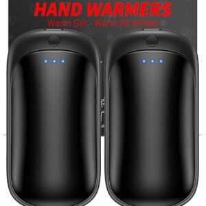2 Pack Hand Warmers Rechargeable, Portable Electric Hand War