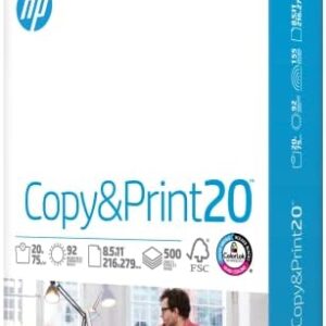 HP Printer Paper | 8.5 x 11 Paper | Copy &Print 20 lb | 1 Re