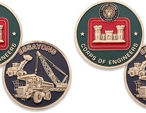 Army Corps Engineers Challenge Coin - Brass - Official