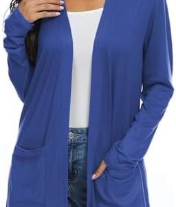 Women's Long Sleeve Cardigan - Lightweight & Cozy