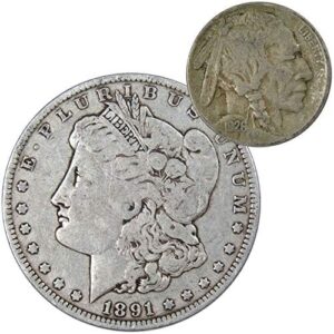 1891-O Morgan & 1926 Buffalo Nickel: 90% Silver!