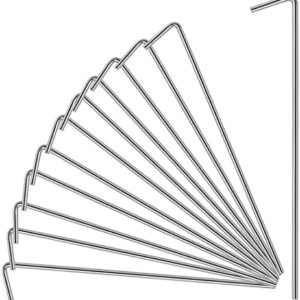 Heavy Duty Metal Tent Stakes - 17 Pack Outdoor Decorations