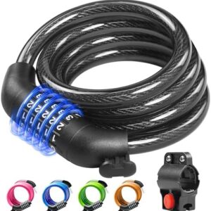 High Security 5-Digit Bike Lock Cable with Combination